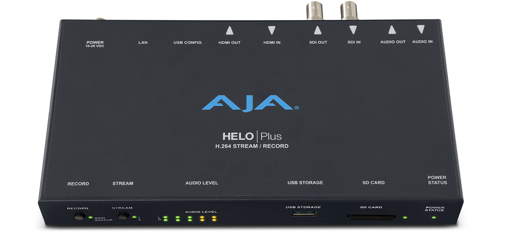 AJA LAN Transceiver/ Recorder 1080p HDMI/ SDI/ Audio HELO Plus